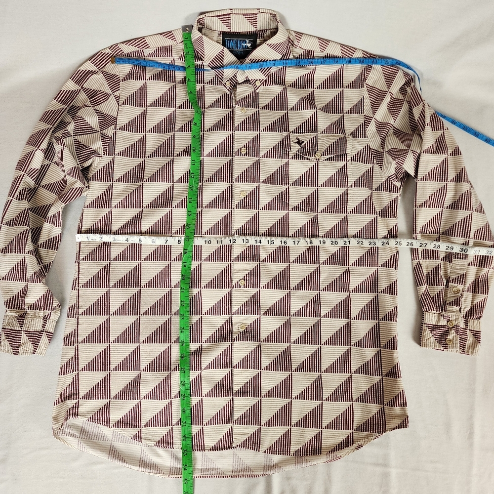 Lost Roo by Roper Triangle Pattern Western Shirt (XL) - Picture 8 of 9